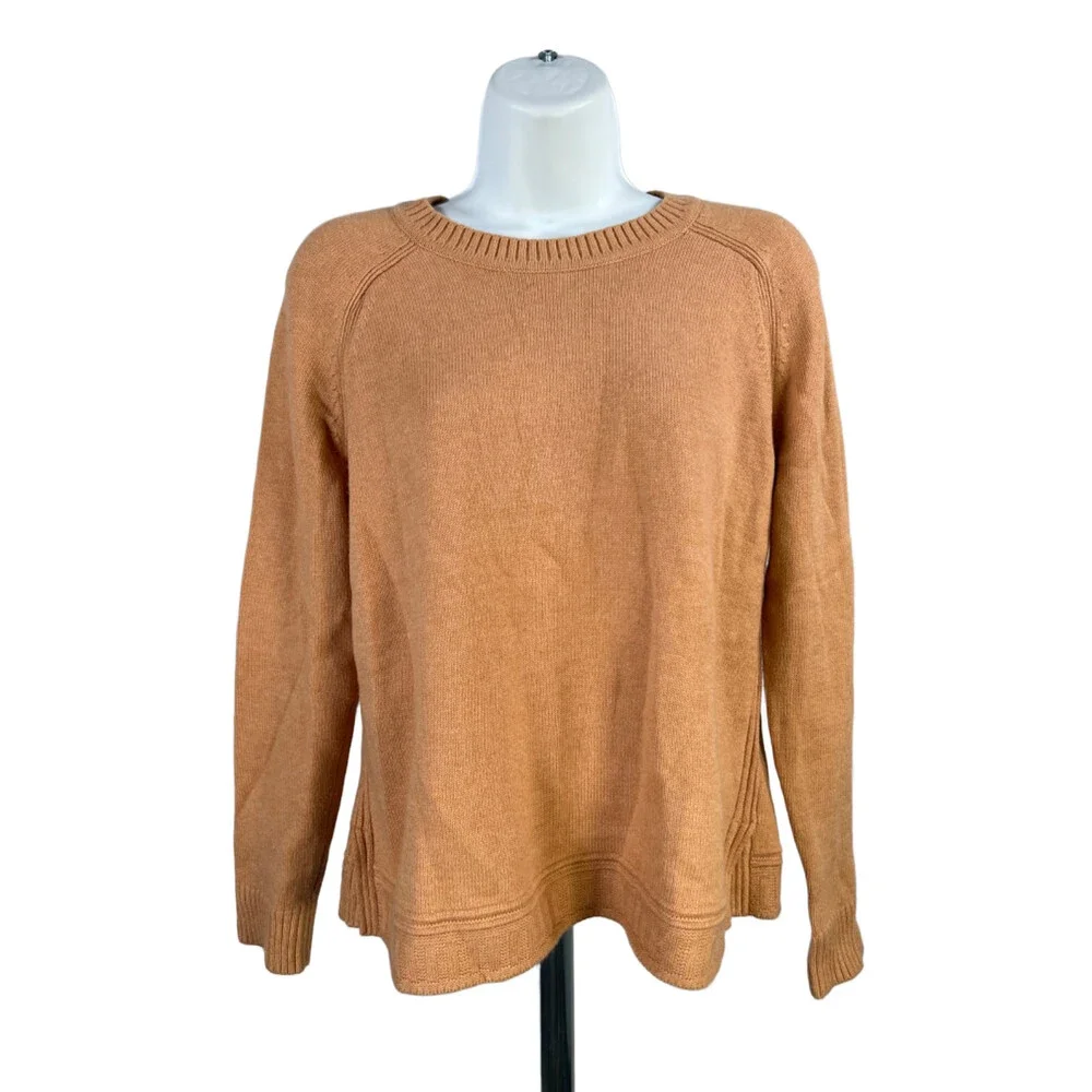 J.Jill Women's Beige/Tan Long Sleeve Pullover Sweater - S Petite